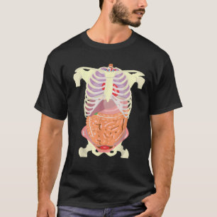 Halloween Kostümkörperanatomie Interne Organe mit T-Shirt