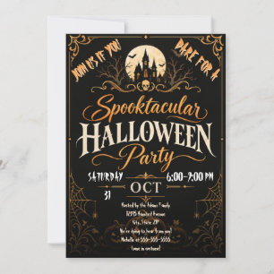 Halloween-Kostümparty-Einladung Einladung