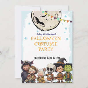 Halloween-Kostümparty für Kinder - Schule und Fami Einladung