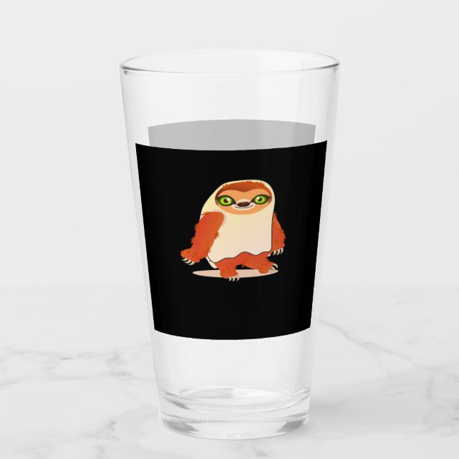 Halloween-Kostümsloth Oversifizierter T - Shirt Glas (Vorderseite)