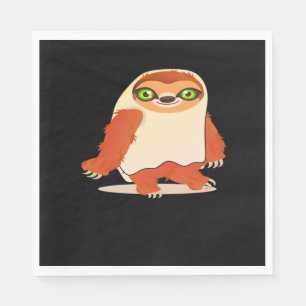 Halloween-Kostümsloth Oversifizierter T - Shirt Serviette
