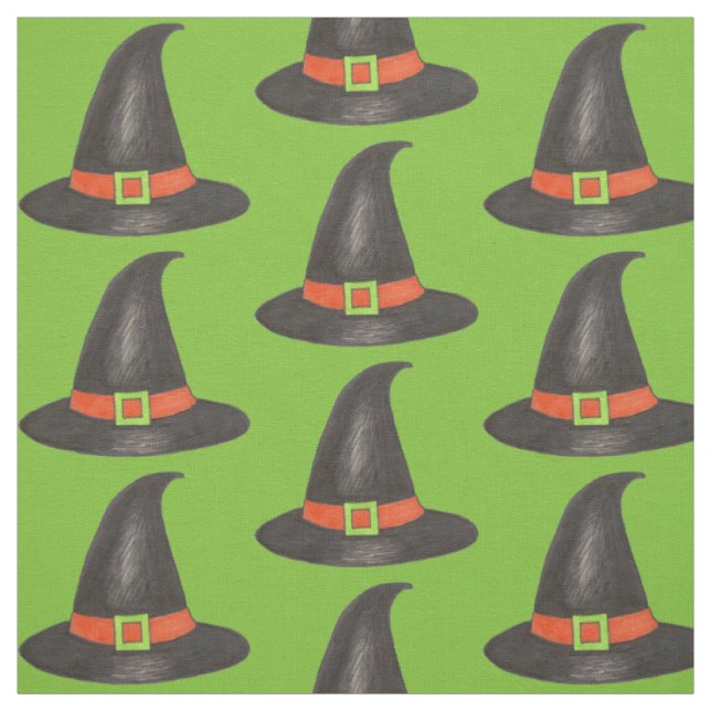 Halloween-Kostümtrick oder Treat-Hexenhut Stoff (Muster)