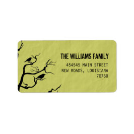 Halloween | Krähen Adressaufkleber