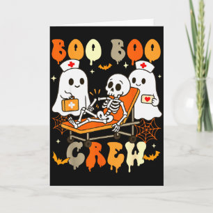 Halloween-Krankenschwester Boo Boo Crew Geist Arzt Karte