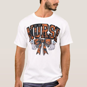 Halloween-Krankenschwester Coquette-Schleife Herbs T-Shirt