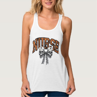 Halloween-Krankenschwester Coquette-Schleife Klass Tank Top