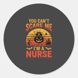 Halloween Krankenschwester Du Kannst Mich Nicht Sc Runder Aufkleber