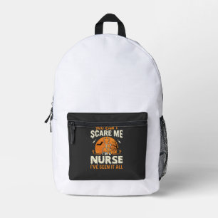 Halloween Krankenschwester Erschrecke Mich Bedruckter Rucksack