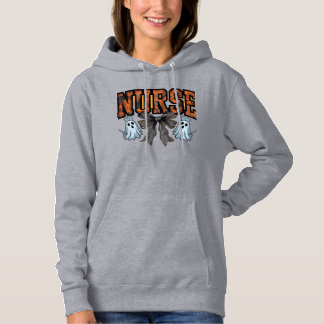 Halloween-Krankenschwester Gruseliger Koketten-Bog Hoodie