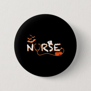 Halloween-Krankenschwester, Halloween-Pflege, Kran Button