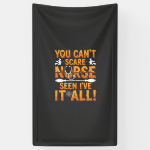 Halloween-Krankenschwester Hat Alles Gesehen Desig Banner