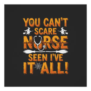 Halloween-Krankenschwester Hat Alles Gesehen Desig Poster