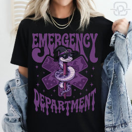 Halloween-Krankenschwester-Hexe-Schlange-Stern des T-Shirt