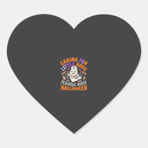 Halloween Krankenschwester Kleine Späßchen Herz-Aufkleber
