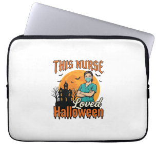 Halloween-Krankenschwester mochte Halloween Vintag Laptopschutzhülle