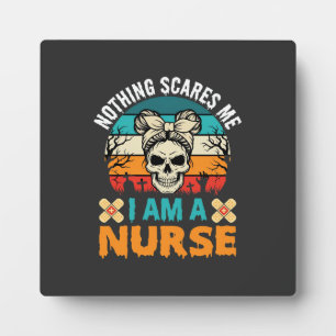 Halloween Krankenschwester Nichts Schreckt Mich Sc Fotoplatte