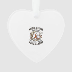 Halloween-Krankenschwester-Shirt Hexenmedizinische Ornament