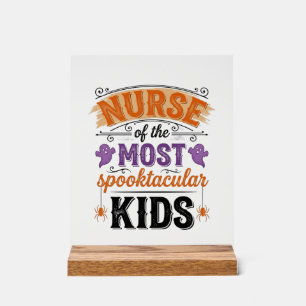 Halloween-Krankenschwester Spooktacular Kinder Vin Acrylschild