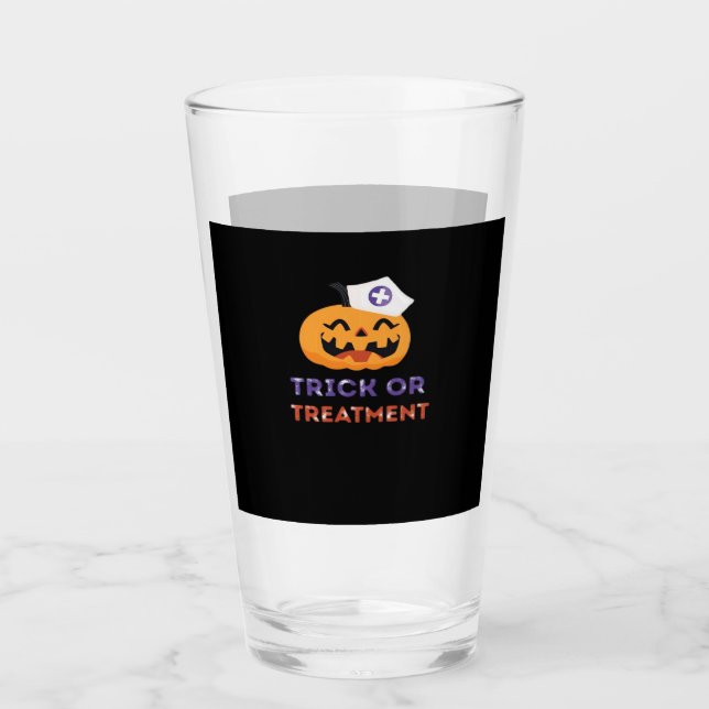 Halloween-Krankenschwester-Trick oder Behandlungs- Glas (Vorderseite)