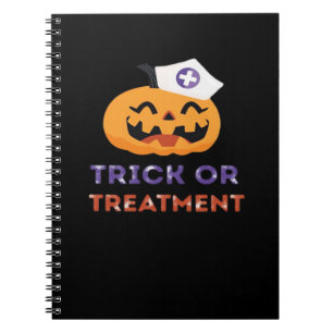 Halloween-Krankenschwester Trick or Treatment Clas Notizblock