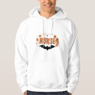 Halloween-Krankenschwester tropfender Kürbis-Geist Hoodie