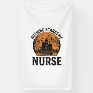 Halloween Krankenschwester Vintage Grusel Mond Des Banner