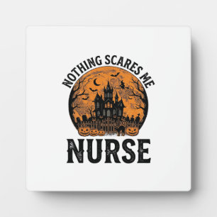 Halloween-Krankenschwester Vintage Grusel Mond Des Fotoplatte