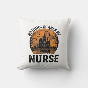 Halloween-Krankenschwester Vintage Gruseliger Mond Kissen