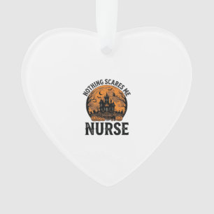 Halloween-Krankenschwester Vintage Gruseliger Mond Ornament