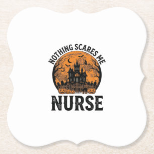 Halloween-Krankenschwester Vintage Gruseliger Mond Untersetzer