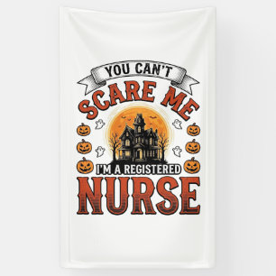 Halloween Krankenschwester Vintage Gruseliger Regi Banner