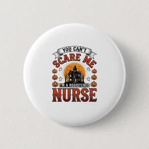 Halloween Krankenschwester Vintage Gruseliger Regi Button