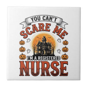 Halloween Krankenschwester Vintage Gruseliger Regi Fliese