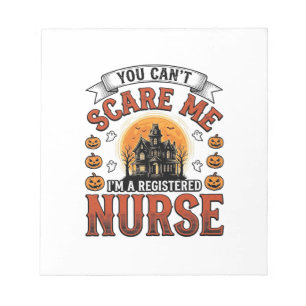 Halloween Krankenschwester Vintage Gruseliger Regi Notizblock