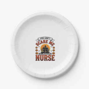 Halloween Krankenschwester Vintage Gruseliger Regi Pappteller