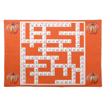 Halloween-Krätsel-Themen-Platzset