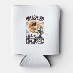 Halloween Kreativ-Shirt Vintage Gruseliger Mond Ku Dosenkühler