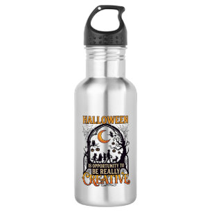 Halloween Kreative Kinder Silhouette Halbmond W Edelstahlflasche