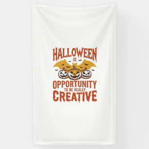 Halloween Kreativer Kürbis Fledermaus Vintage Vekt Banner