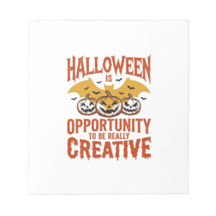Halloween Kreativer Kürbis Fledermaus Vintage Vekt Notizblock