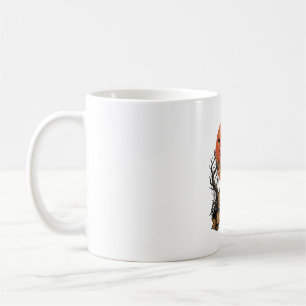 Halloween Kreuz Grabstein Totenkopf Kürbis Schwarz Kaffeetasse