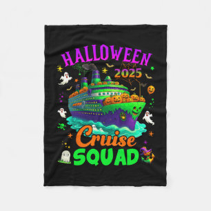 Halloween Kreuzfahrt-Team 2025 passende Kreuzfahrt Fleecedecke