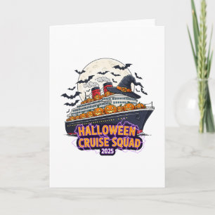 Halloween Kreuzfahrt-Team 2025 passende Kreuzfahrt Karte