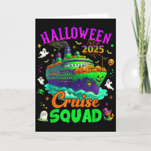 Halloween Kreuzfahrt-Team 2025 Passendes Kreuzen C Karte