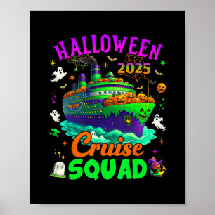 Halloween Kreuzfahrt Team 2025 passendes Kreuzfahr Poster
