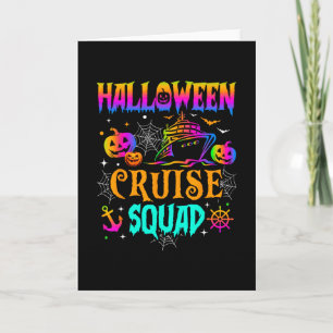 Halloween Kreuzfahrt Team 2025 Schiff Urlaub Famil Karte
