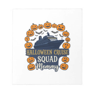 Halloween Kreuzfahrt Team Mami Schiff Kürbisse Fle Notizblock