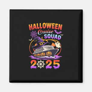 Halloween Kreuzfahrt-Truppe 2025 Gruselige Kürbisf Magnet