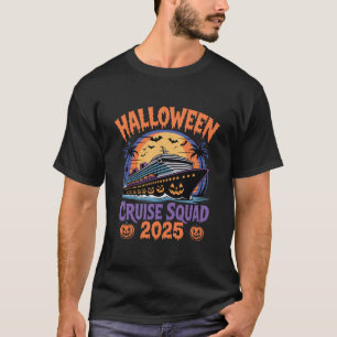Halloween Kreuzfahrt-Truppe 2025 Gruselige Urlaubs T-Shirt
