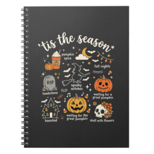 Halloween-Kritzeleien Die Saison Hexen-Design Notizblock